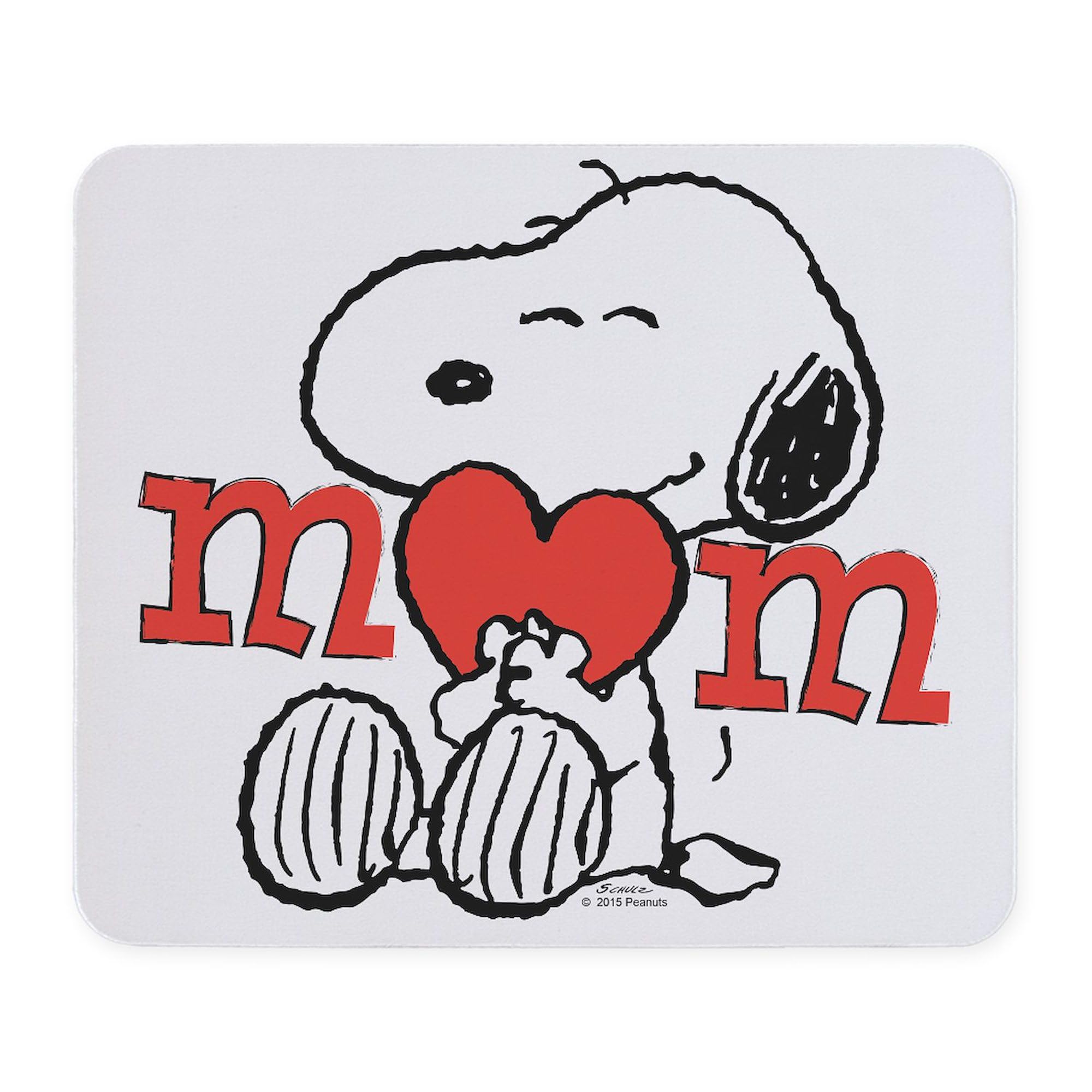 CafePress Snoopy Mom Hug Mousepad Gaming Mousepad | Non-slip
